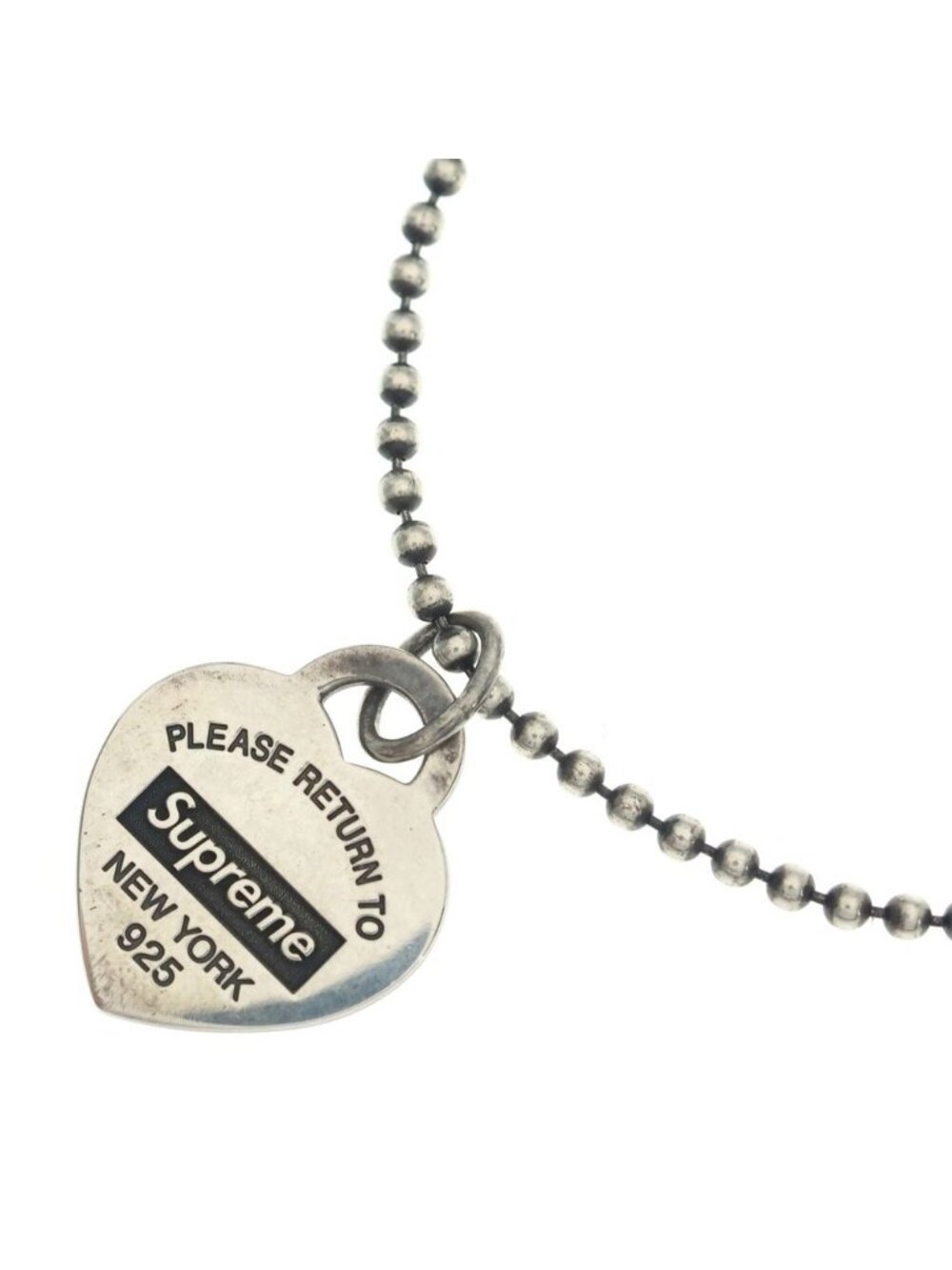Tiffany & Co Supreme Return to Heart Tag Pendant Silver